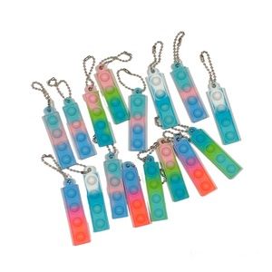Mini Pop Fidget Keychain Set